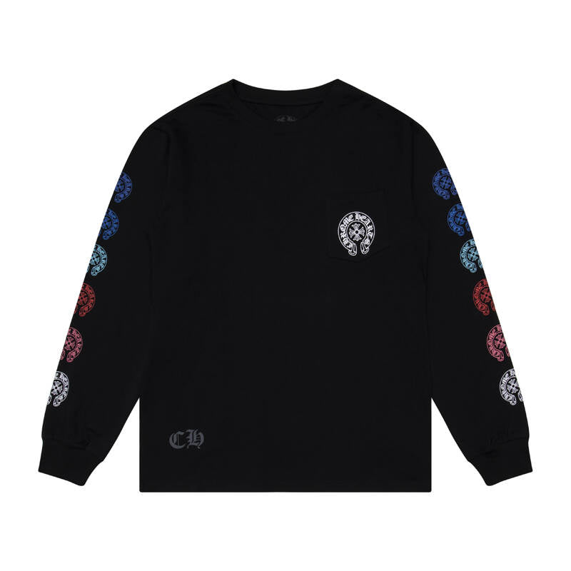 CHROME-HEARTS Men's Long-Sleeve T-shirtSweatshirt K8009