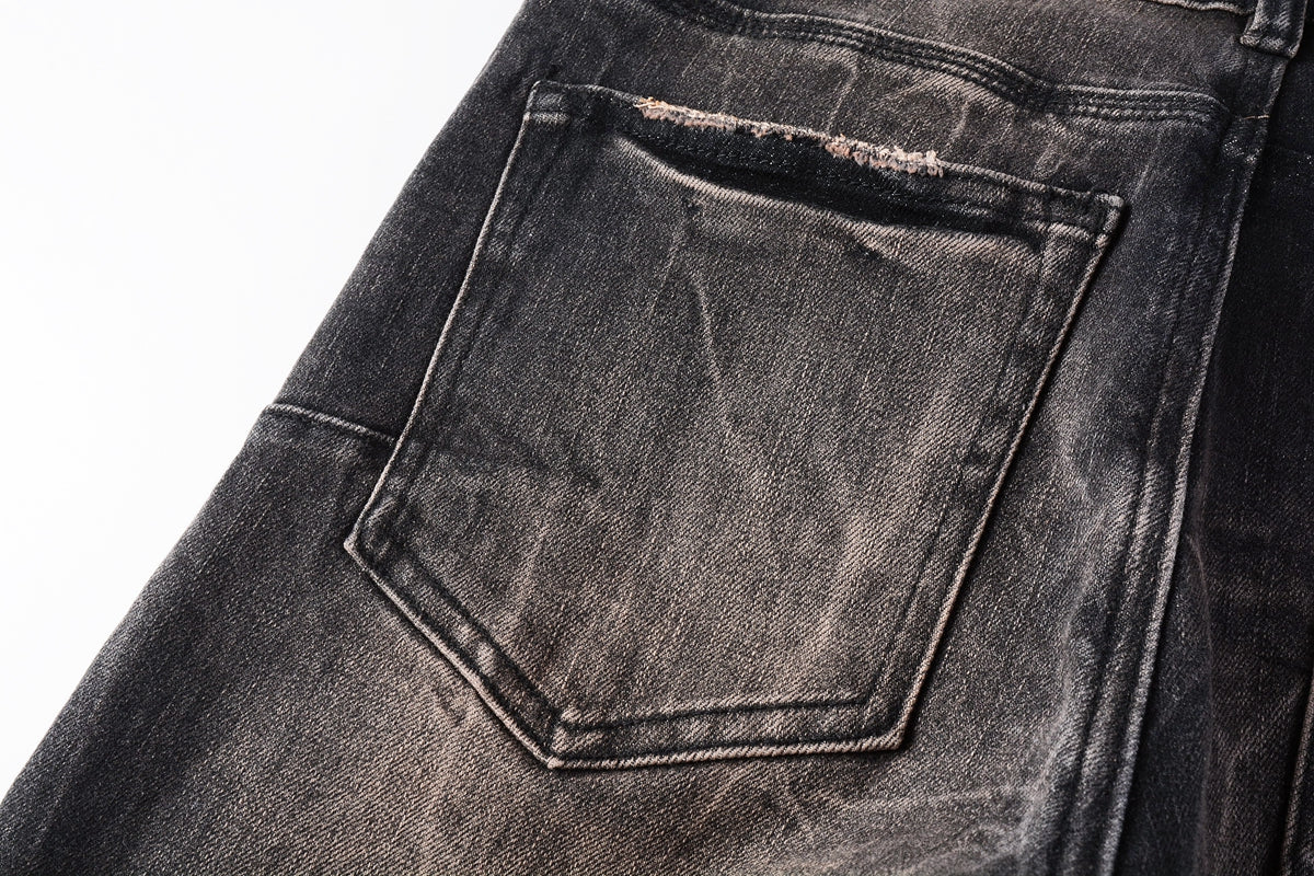 PURPLE Jeans Mens Jeans Man Jeans Pants Designer Black Skinny Stickers Light Wash Ripped Motorcycle 9057