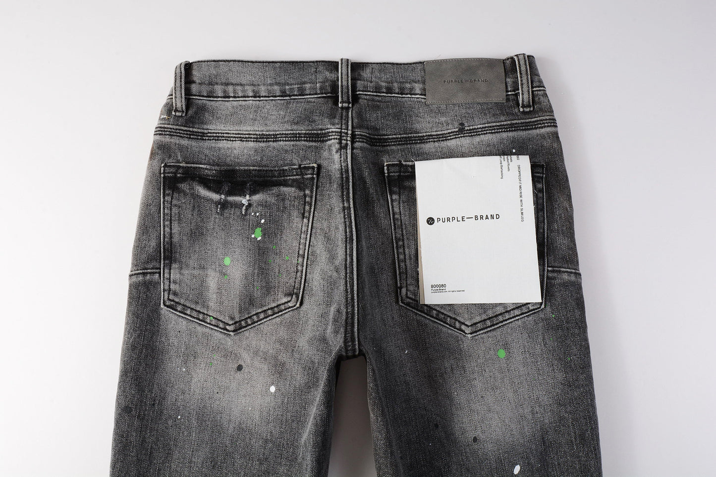 PURPLE New High Quality Mens Jeans Designer Jeans Fashion Distressed Ripped Denim Cargo For Men High Street Fashion 9031