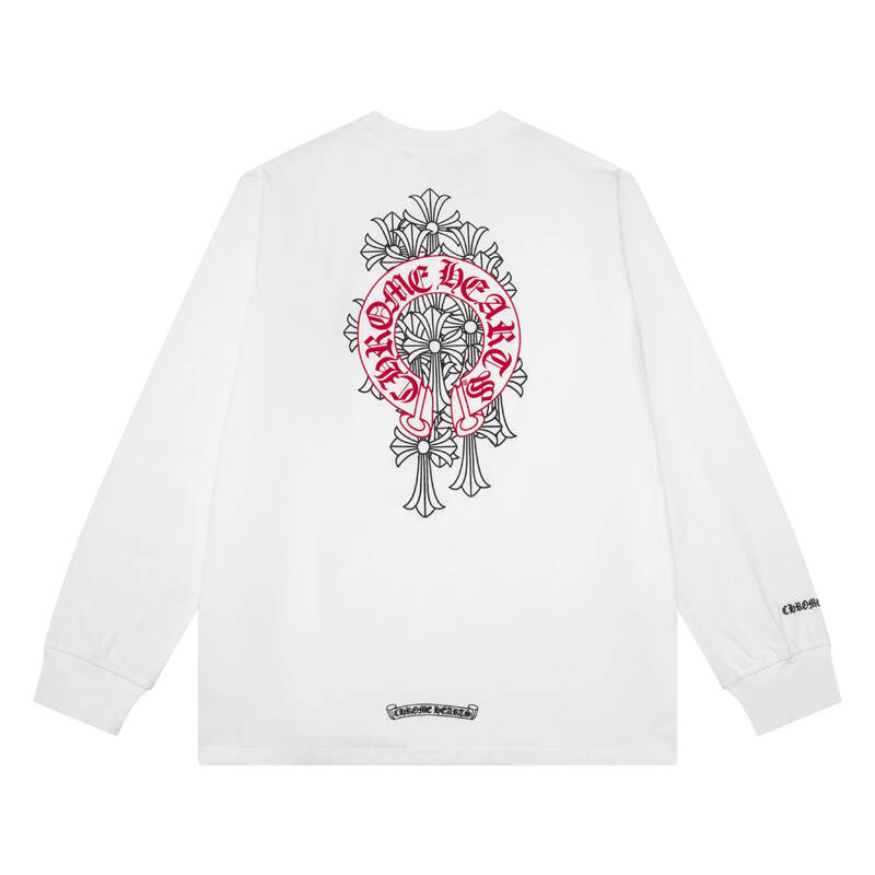 CHROME-HEARTS Men's Long-Sleeve T-shirtSweatshirt K8006