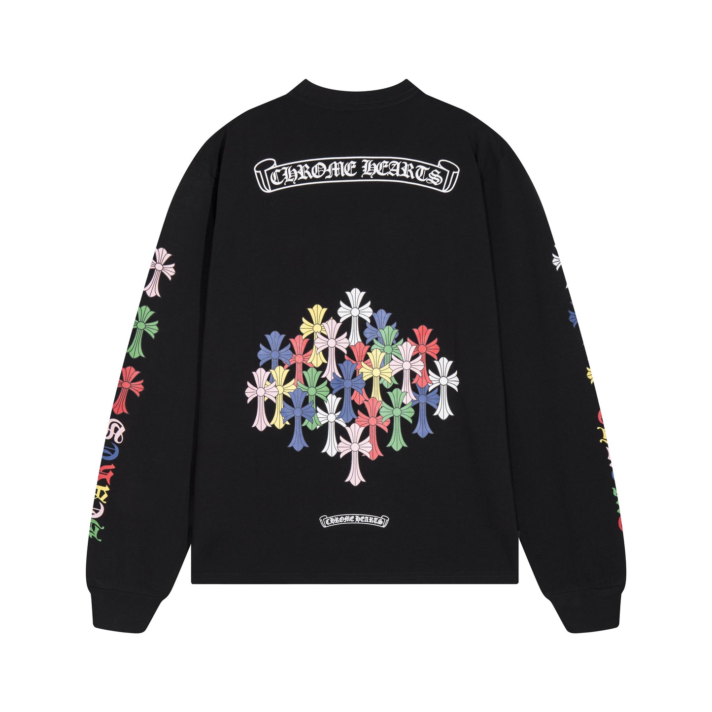 CHROME-HEARTS Men's Long-Sleeve T-shirtSweatshirt K8015
