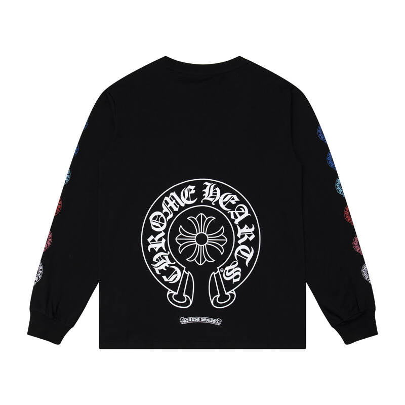 CHROME-HEARTS Men's Long-Sleeve T-shirtSweatshirt K8009