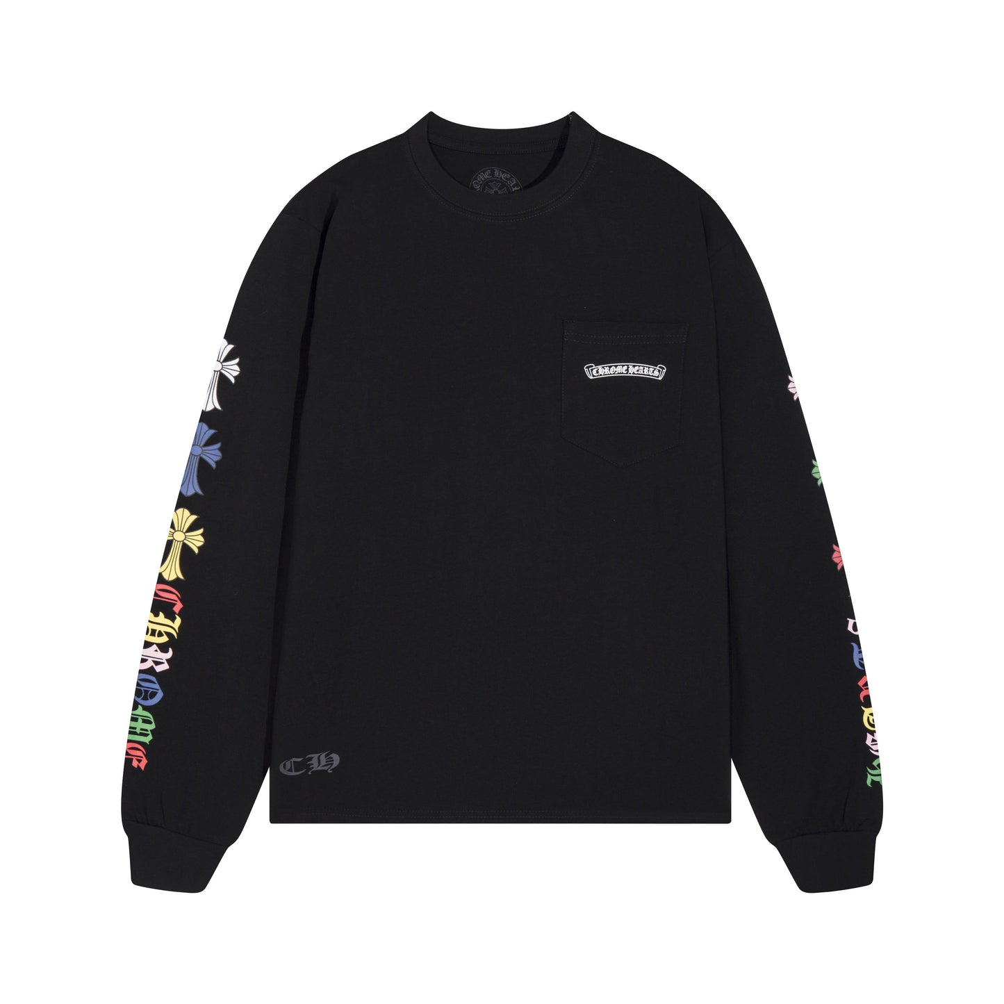 CHROME-HEARTS Men's Long-Sleeve T-shirtSweatshirt K8015