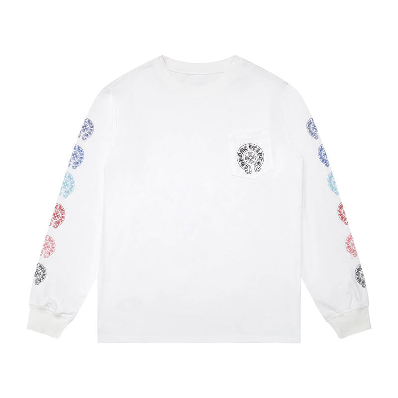 CHROME-HEARTS Men's Long-Sleeve T-shirtSweatshirt K8009