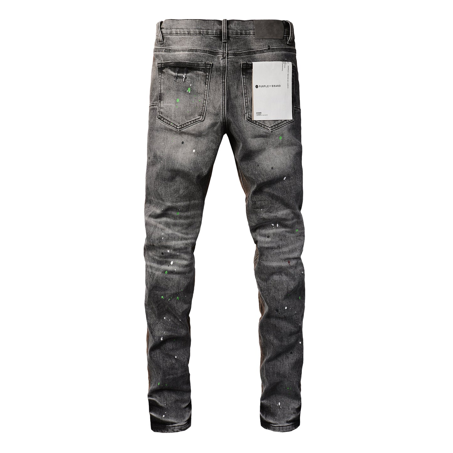 PURPLE New High Quality Mens Jeans Designer Jeans Fashion Distressed Ripped Denim Cargo For Men High Street Fashion 9031