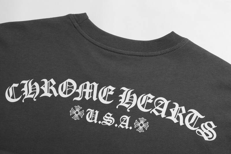 CHROME-HEARTS Men's Long-Sleeve T-shirtSweatshirt K8005
