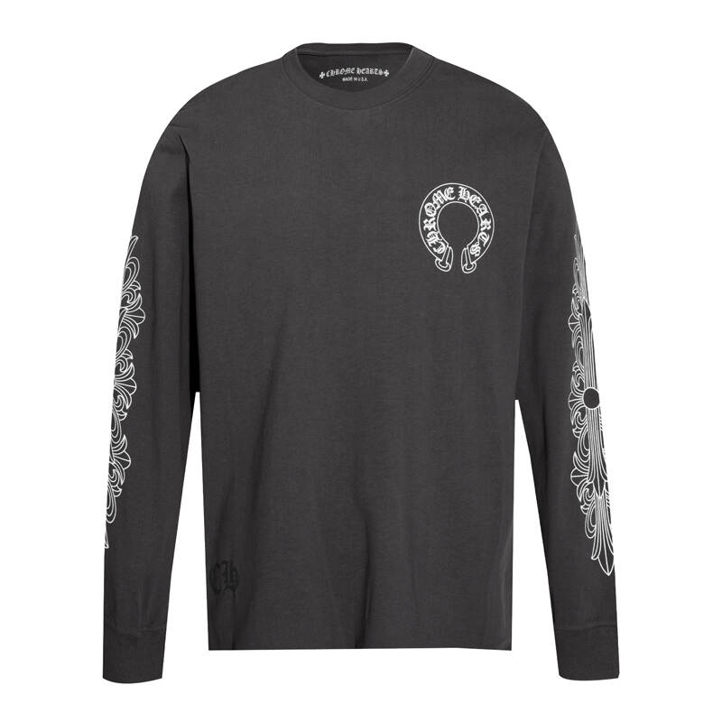 CHROME-HEARTS Men's Long-Sleeve T-shirtSweatshirt K8005
