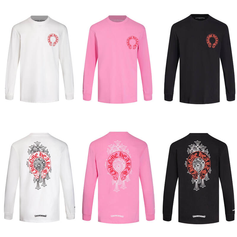 CHROME-HEARTS Men's Long-Sleeve T-shirtSweatshirt K8006