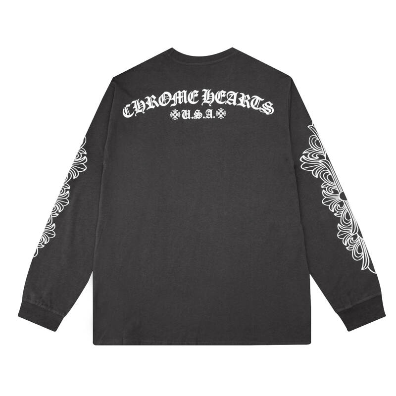 CHROME-HEARTS Men's Long-Sleeve T-shirtSweatshirt K8005