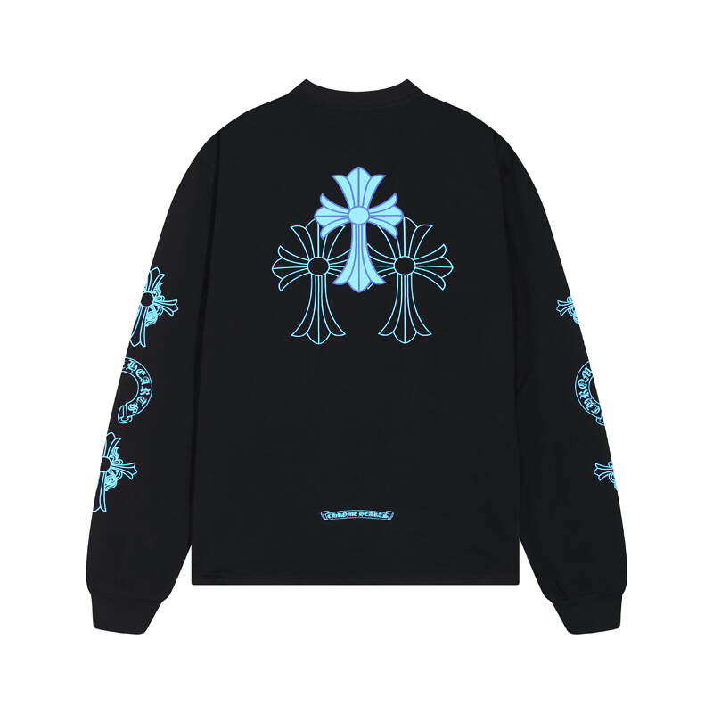 CHROME-HEARTS Men's Long-Sleeve T-shirtSweatshirt K8018