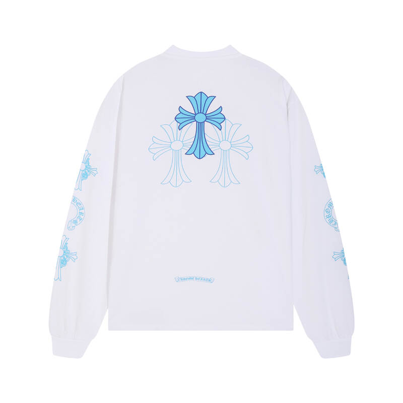 CHROME-HEARTS Men's Long-Sleeve T-shirtSweatshirt K8018