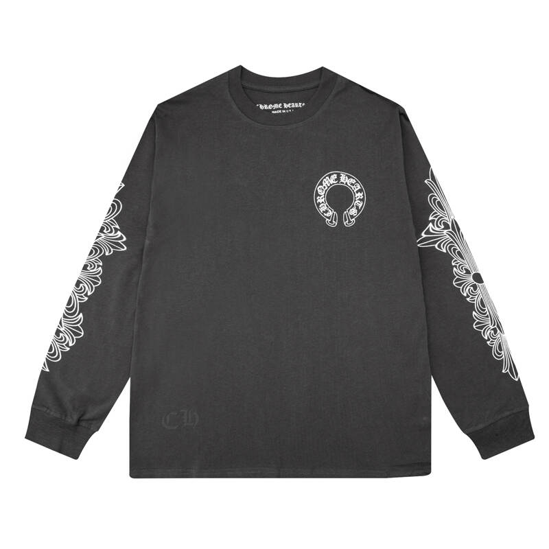 CHROME-HEARTS Men's Long-Sleeve T-shirtSweatshirt K8005
