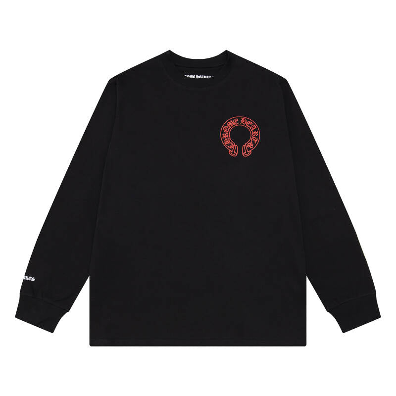 CHROME-HEARTS Men's Long-Sleeve T-shirtSweatshirt K8006