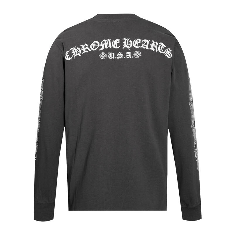 CHROME-HEARTS Men's Long-Sleeve T-shirtSweatshirt K8005