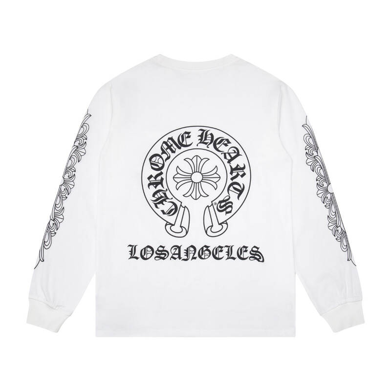 CHROME-HEARTS Men's Long-Sleeve T-shirtSweatshirt K8008