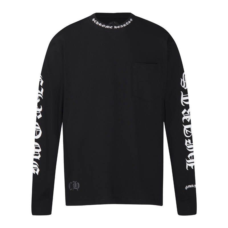CHROME-HEARTS Men's Long-Sleeve T-shirtSweatshirt K9011