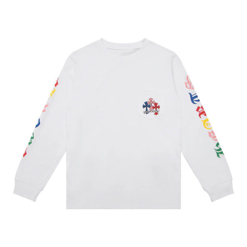 CHROME-HEARTS Men's Long-Sleeve T-shirtSweatshirt K8003