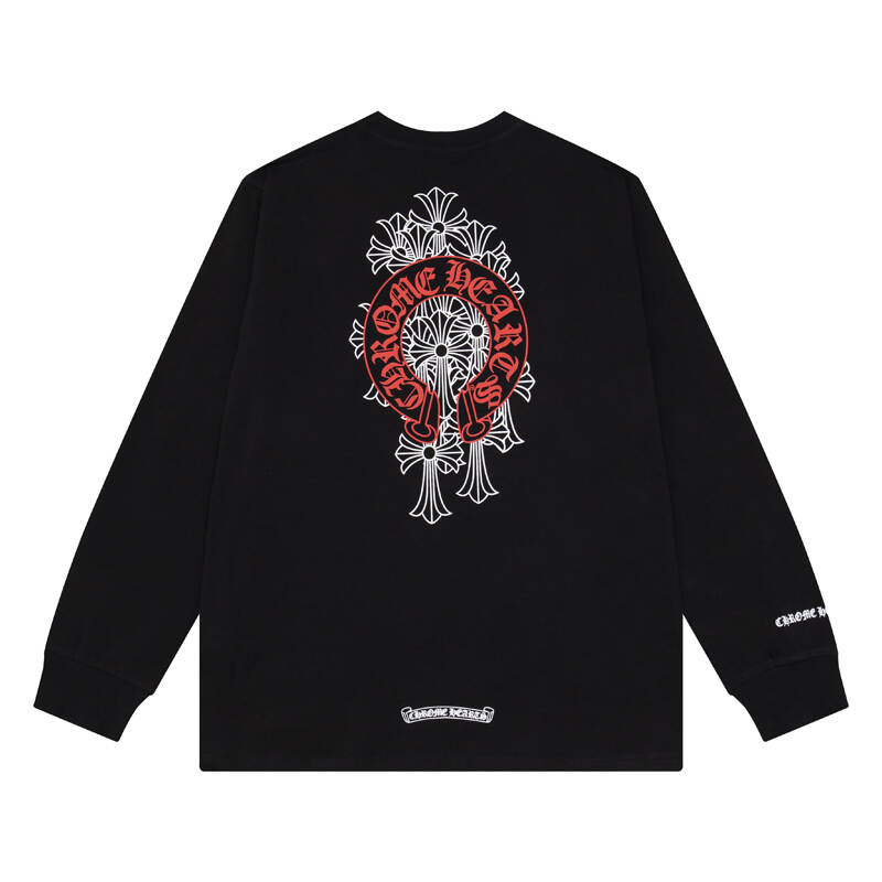 CHROME-HEARTS Men's Long-Sleeve T-shirtSweatshirt K8006