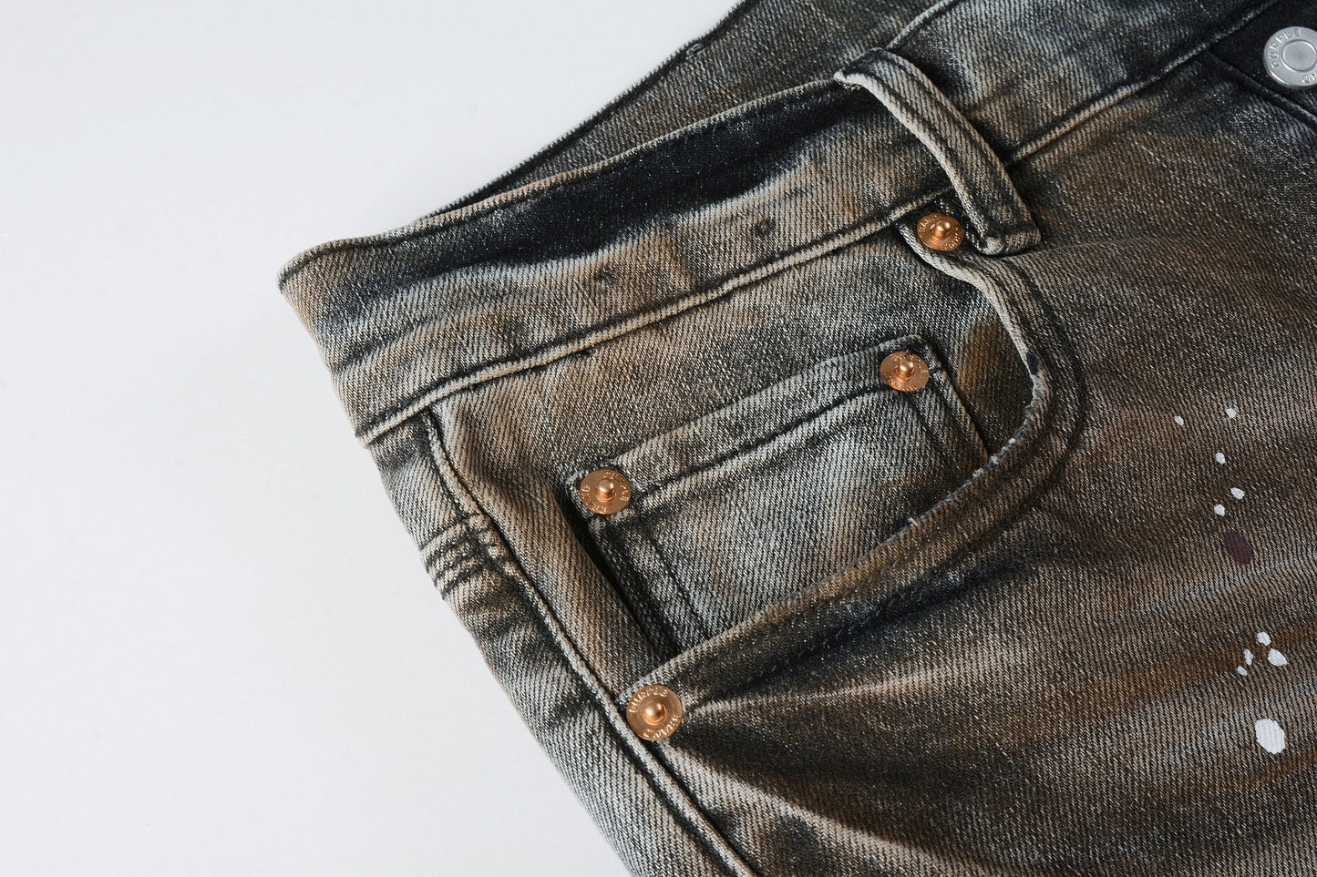 PURPLE New High Quality Mens Jeans Designer Jeans Fashion Distressed Ripped Denim Cargo For Men High Street Fashion 9031