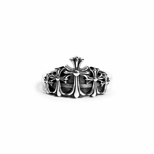 Chrome-Hearts CROSS CROWN RING