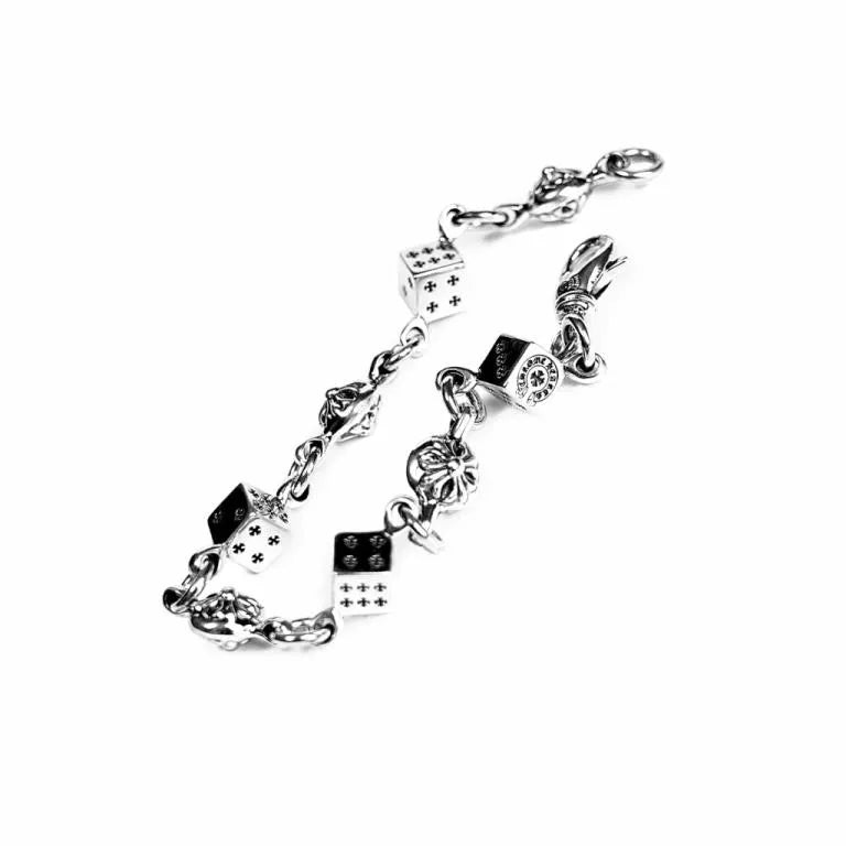 Chrome-Hearts DICE AND CROSSBALL BRACELET -4