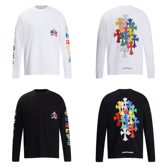 CHROME-HEARTS Men's Long-Sleeve T-shirtSweatshirt K8003