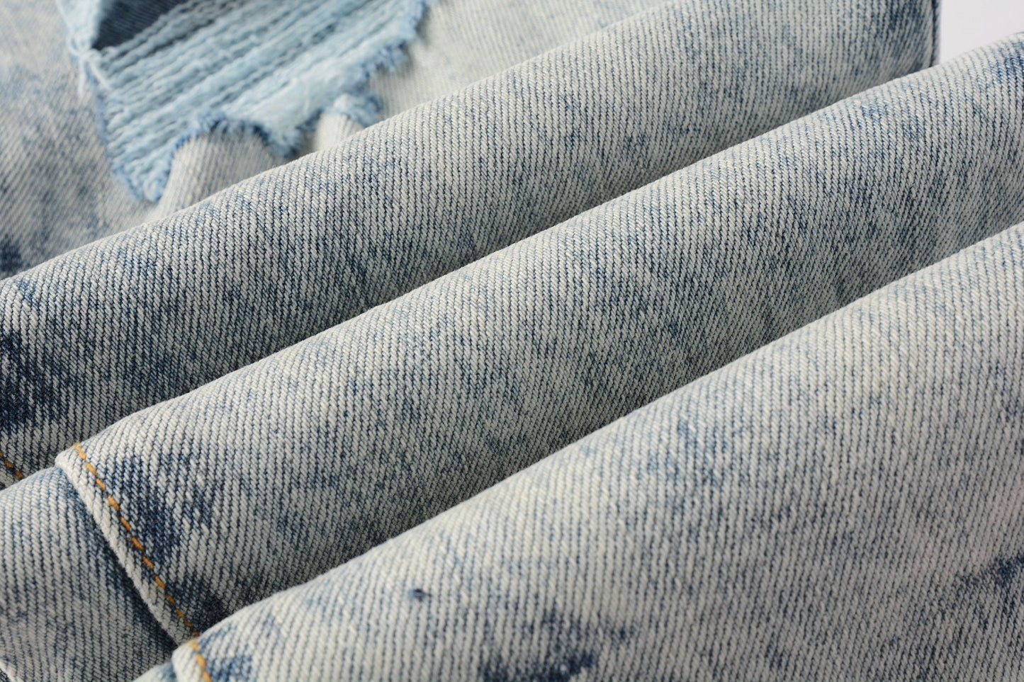 PURPLE Men Streetwear Jeans Distressed Light Blue Abstract Ripped skinny 9093