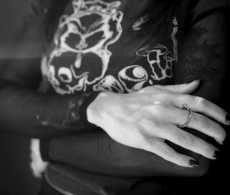 Chrome-Hearts NAIL RING – CROSSBALL -56