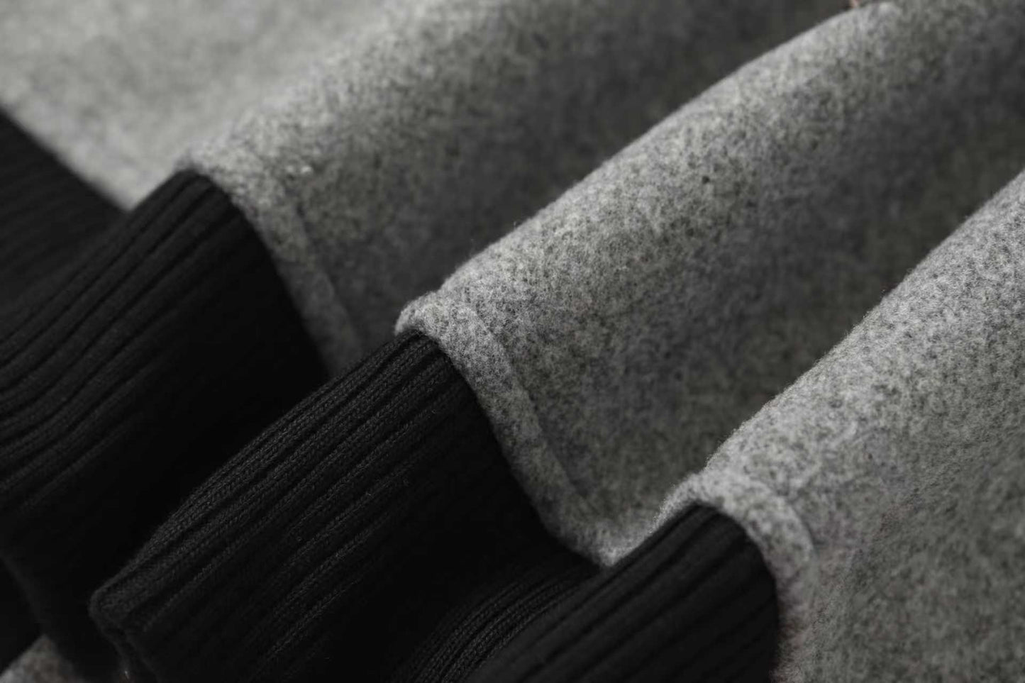 Chrome-Hearts Multi Cross Varsity Jacket - Grey Black Street Jacket 2215