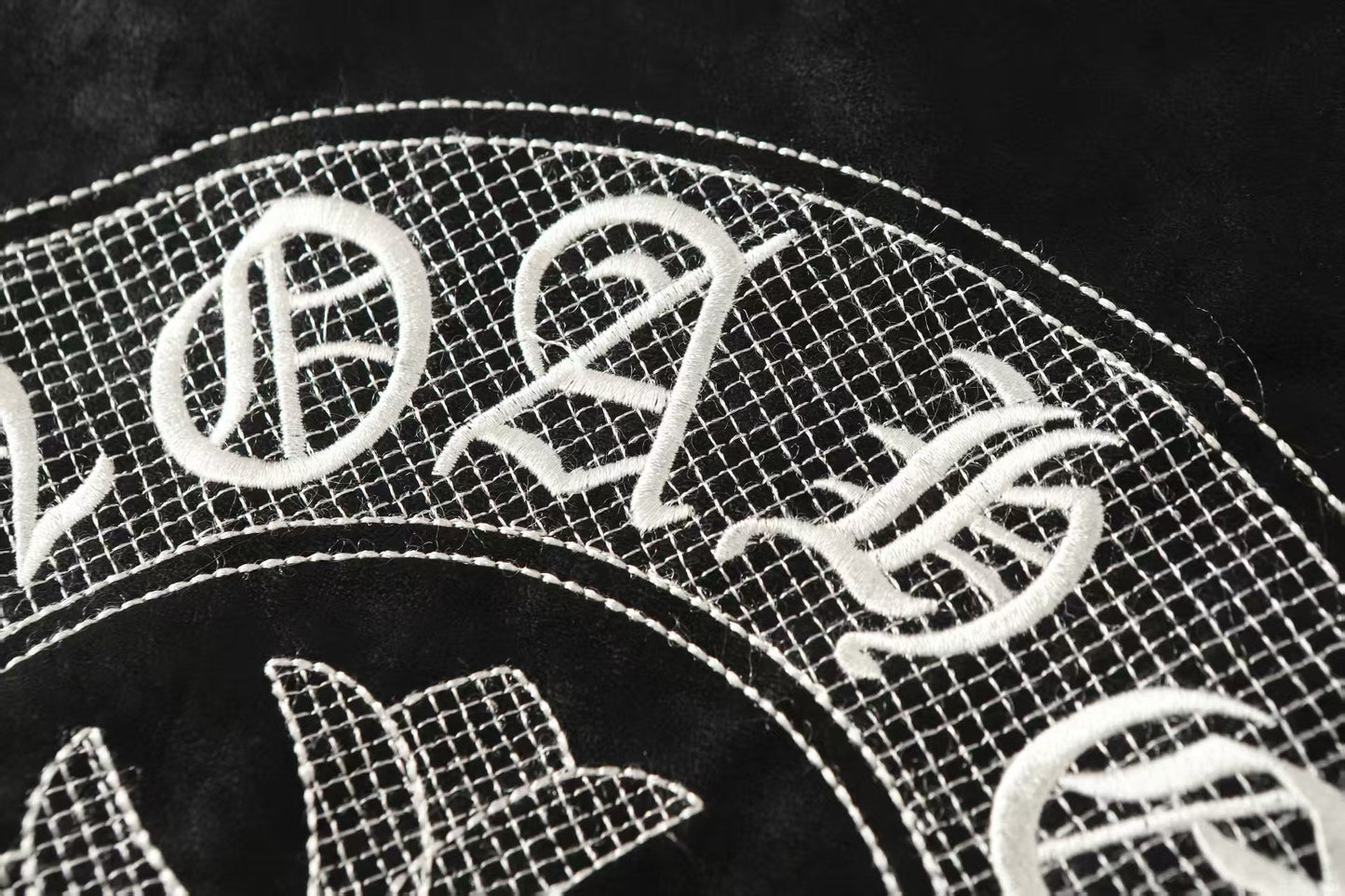 Chrome-Hearts Horseshoe Cross Jacket - Black Street Embroidered Coat 8800