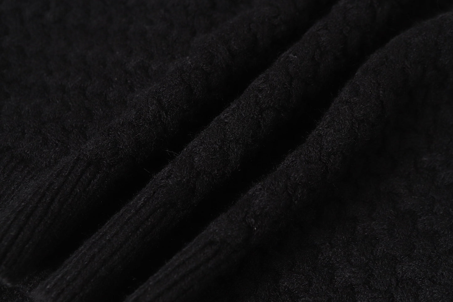 Chrome-Hearts Gothic Cross Knit Cardigan - Black Grey Streetwear Jacket 904